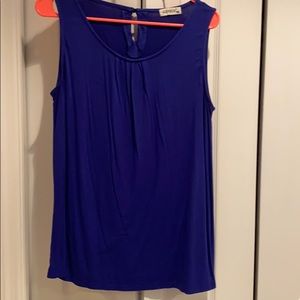 Blue sleeveless top
